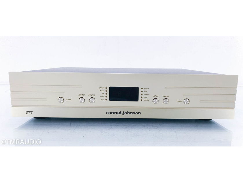 Conrad Johnson ET7 Stereo Tube LineStage Preamplifier Remote (14078)