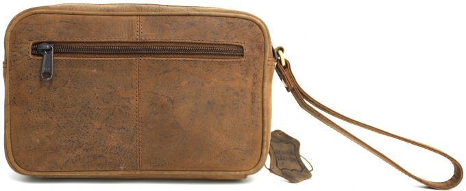 Genuine Leather Man Bag Brown Style 52012 - Image 6