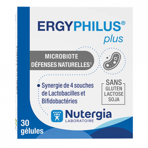 ERGYPHILUS® Plus - Probiotiques - Immunité - 30