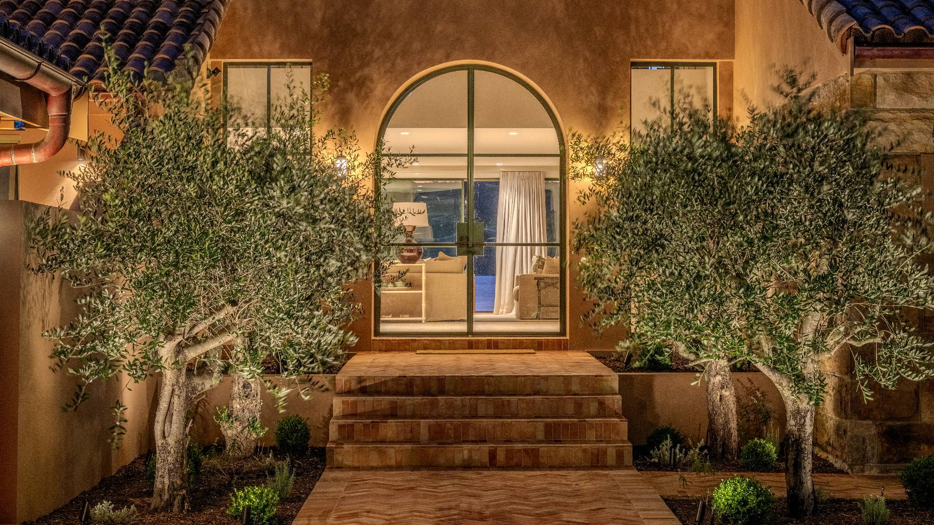 Havit Lighting - Outdoor Lighting by Havit  - Wall Lighting - Garden Lighting by Havit - Palm Beach beach house front door lit up at night