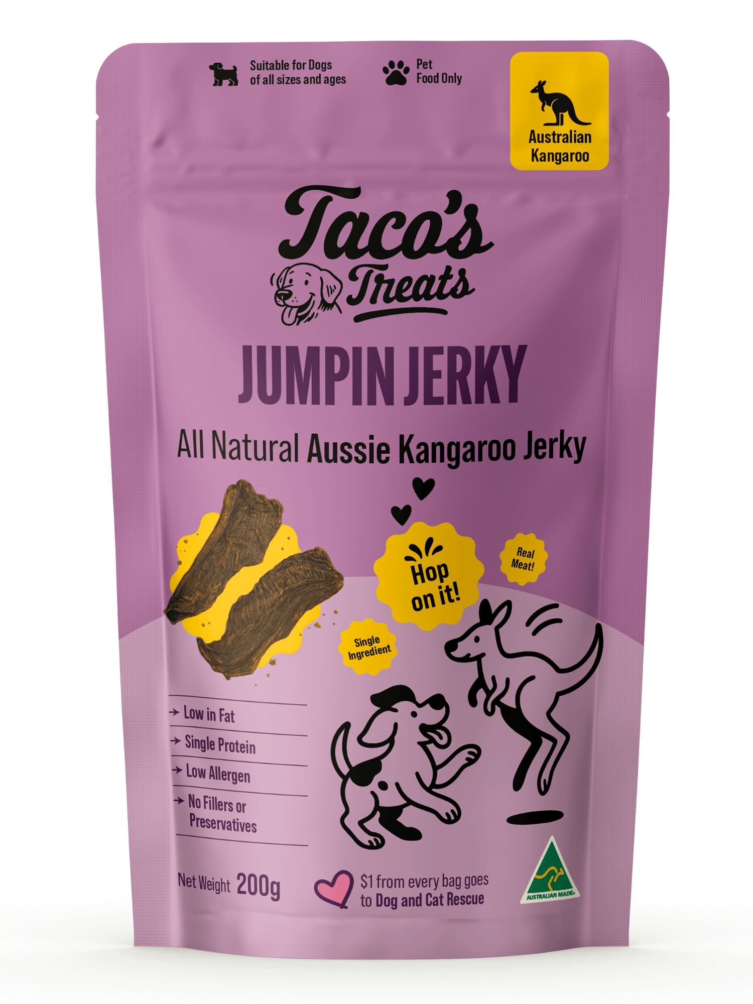 Natural single-protein chicken dog treats – Australian made, human-grade, air-dried for healthy muscles and easy digestion.