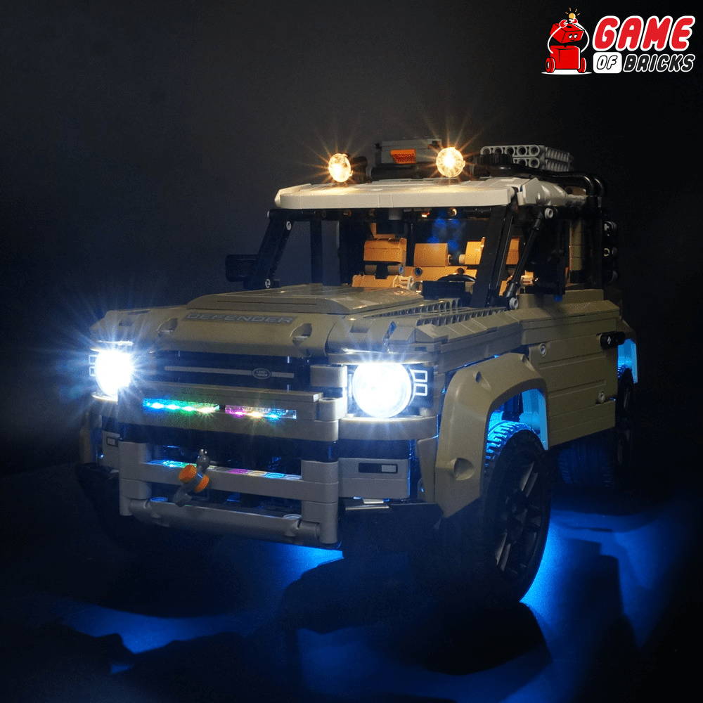lego range rover lights