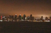 The San Diego skyline as seen from the boat.