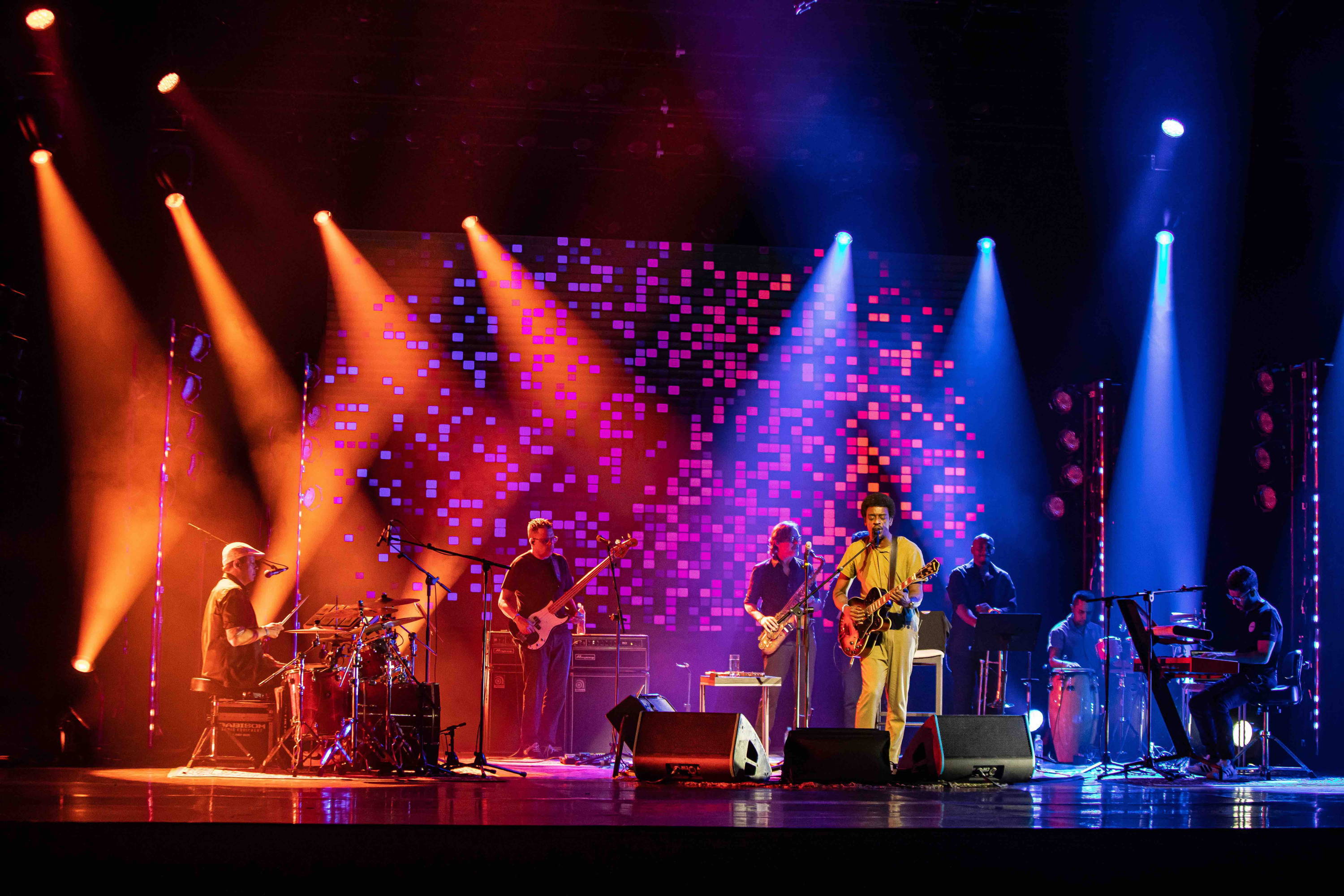 The Brazilian star Seu Jorge performs at the #TOGETHERLIVE YouTube concert