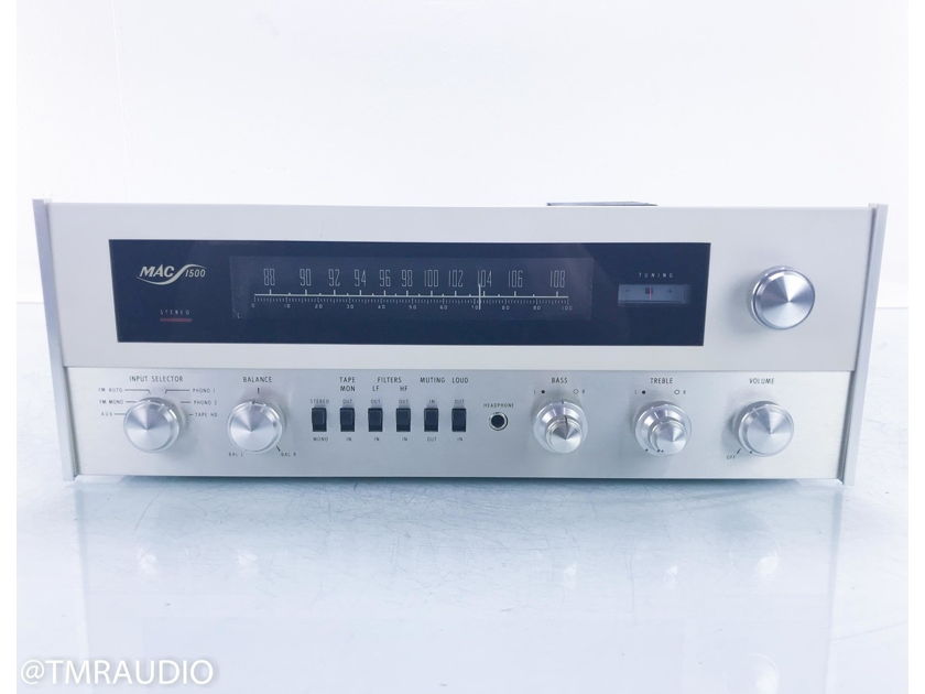 McIntosh MAC1500 Vintage Stereo Tube Receiver Rare Condition (16144)