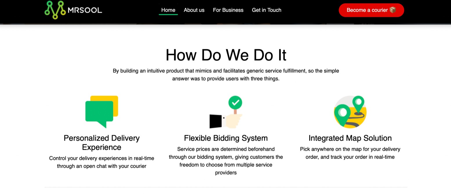 MRSOOL product / service