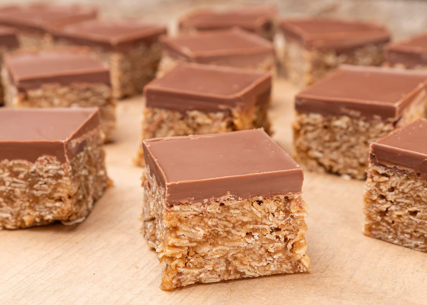 Chocolate Flapjack Recipe - British Sweet Treat by Flawless Food