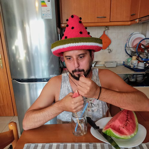 Watermelon sombrero for Halloween