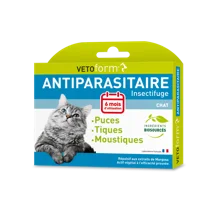 Antiparasitaire Chat - 6 pipettes