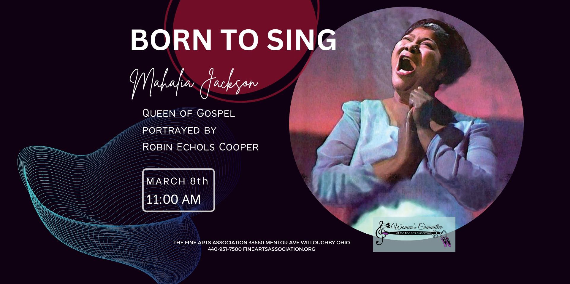 Born to Sing - Mahalia Jackson promotional image