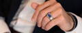 Men's Sapphire Ring on hand