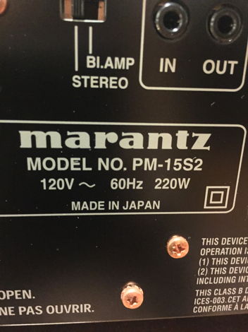 Marantz  PM 15S2 Integrated Amplifier (New, Never used)