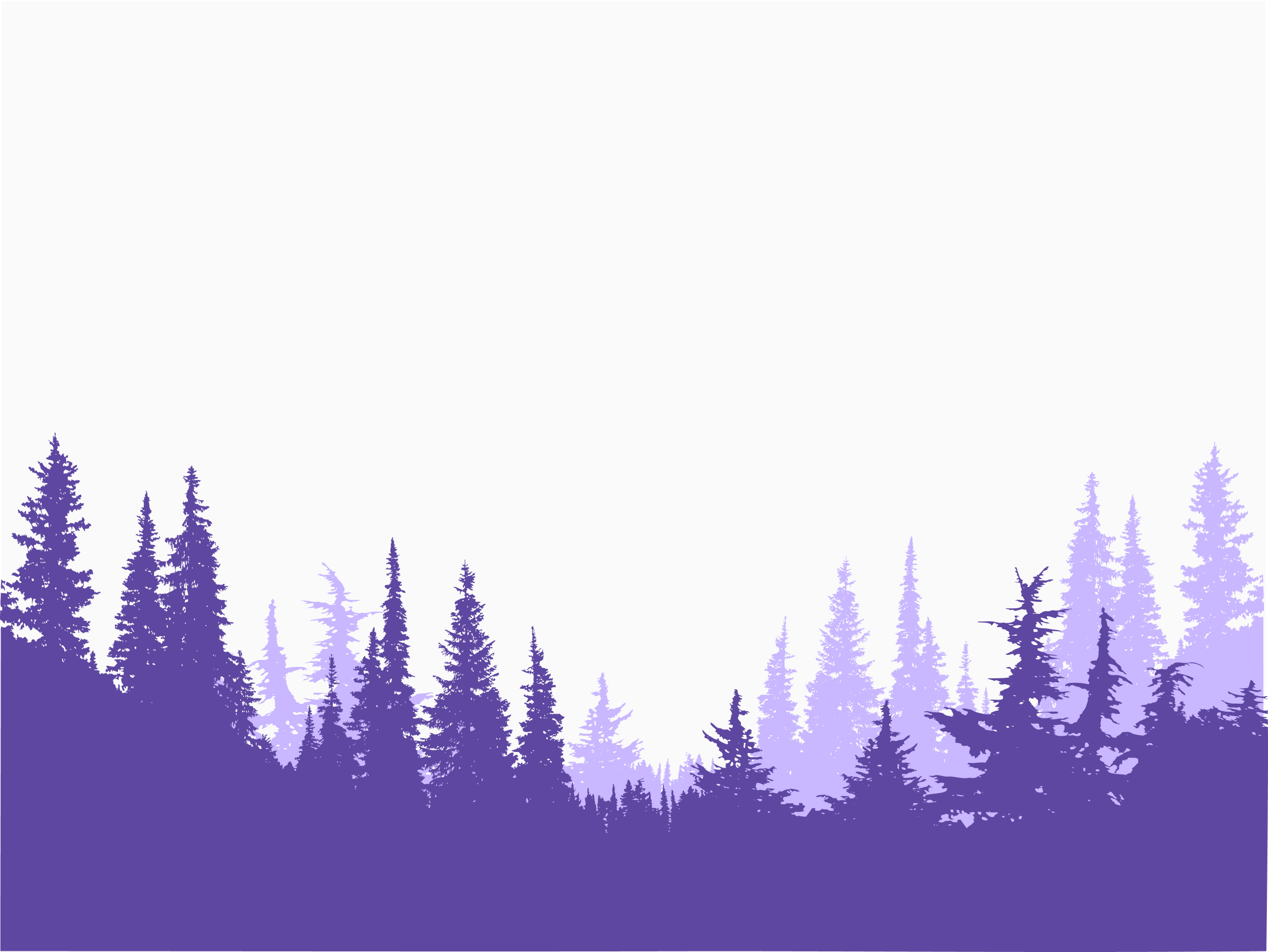 Plume IQ purple trees graphic