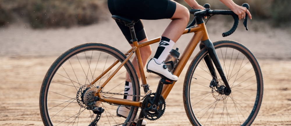 a man riding a gravel bike