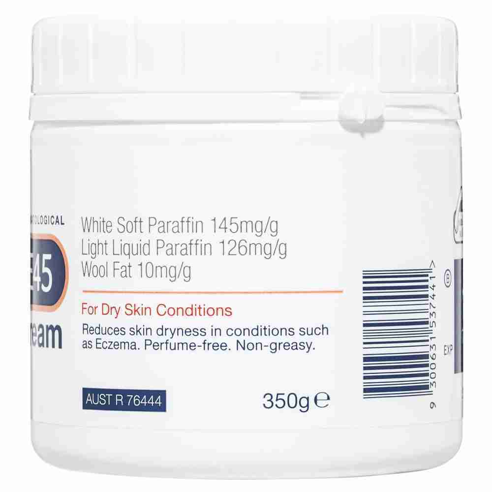 E45 Moisturising Cream for Dry Skin & Eczema 350g - Image 4