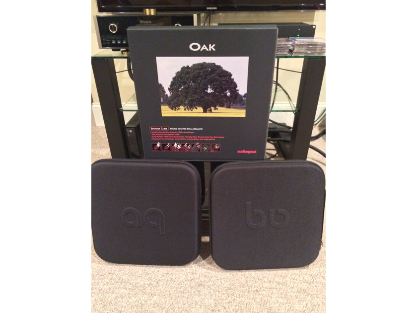 AudioQuest Oak 9' pair Bi-Wire Cables Audioquest Oak Speaker Cables