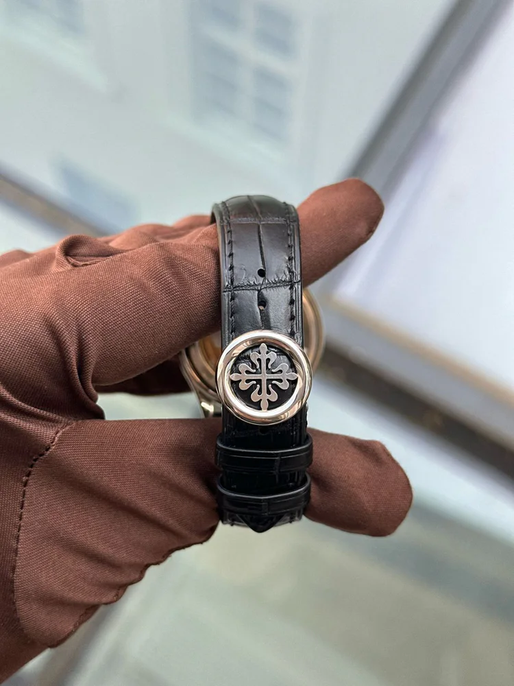 Salmon Dial with New Steel Calatrava clasp