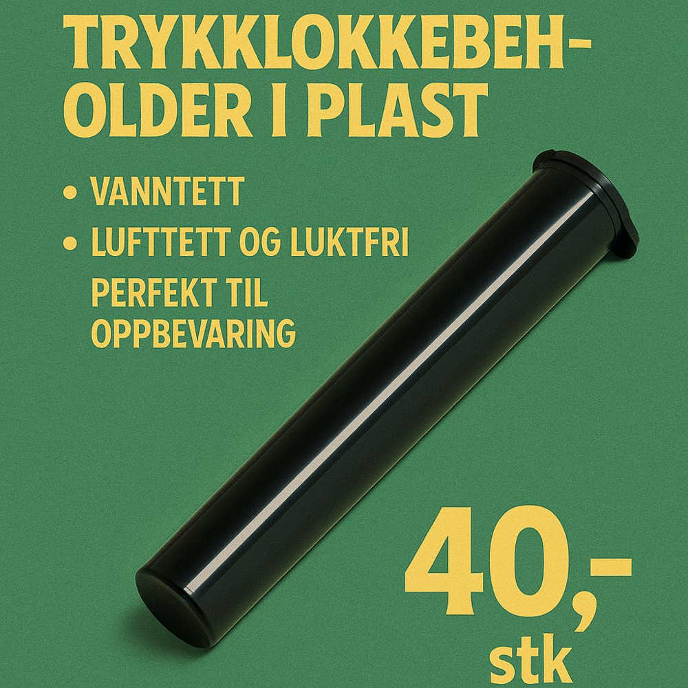 Trykklokkbeholder i plast