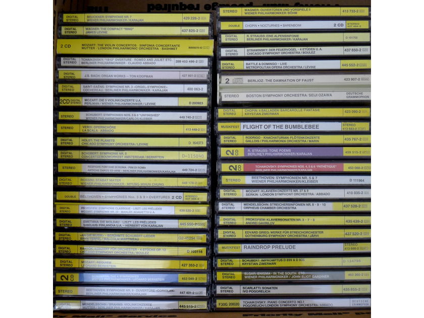 Classical CDs All Deutsche Grammophon CDs, 50 CDs, All M/NM