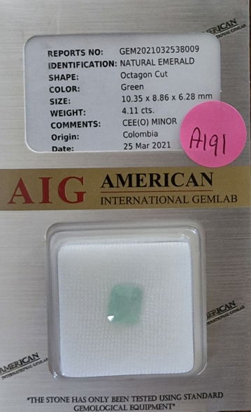 Natural Emerald (Beryl) Loose Gemstone