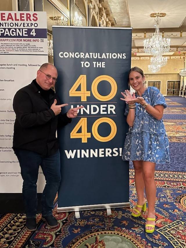 CEO Jeffrey Hunter with Camila Ramirez (left) and Summer Rogers (right).