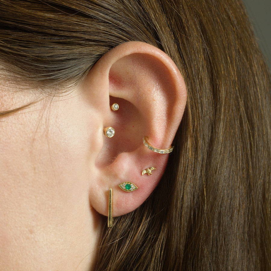 Diamond Barbell Daith Piercing Earring