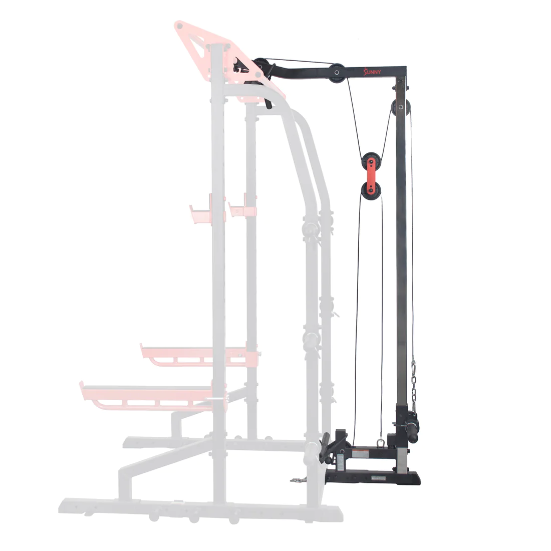 Sunny Health & Fitness Lat Pulldown Pulley System Attachment