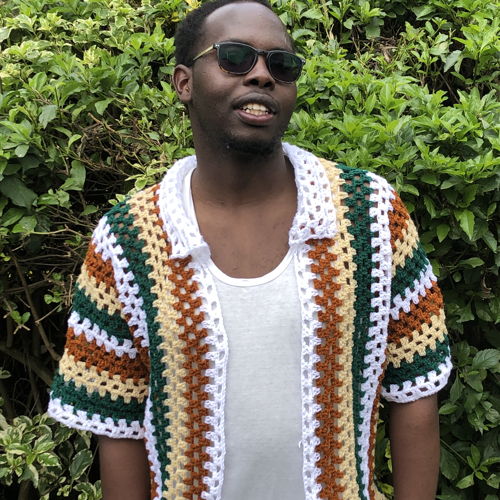 Vintage Crochet Men's Shirt