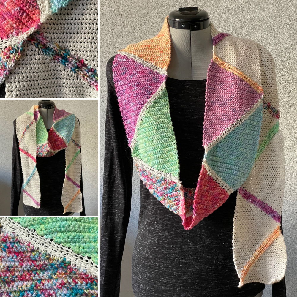 Crocheted scarf Ilse