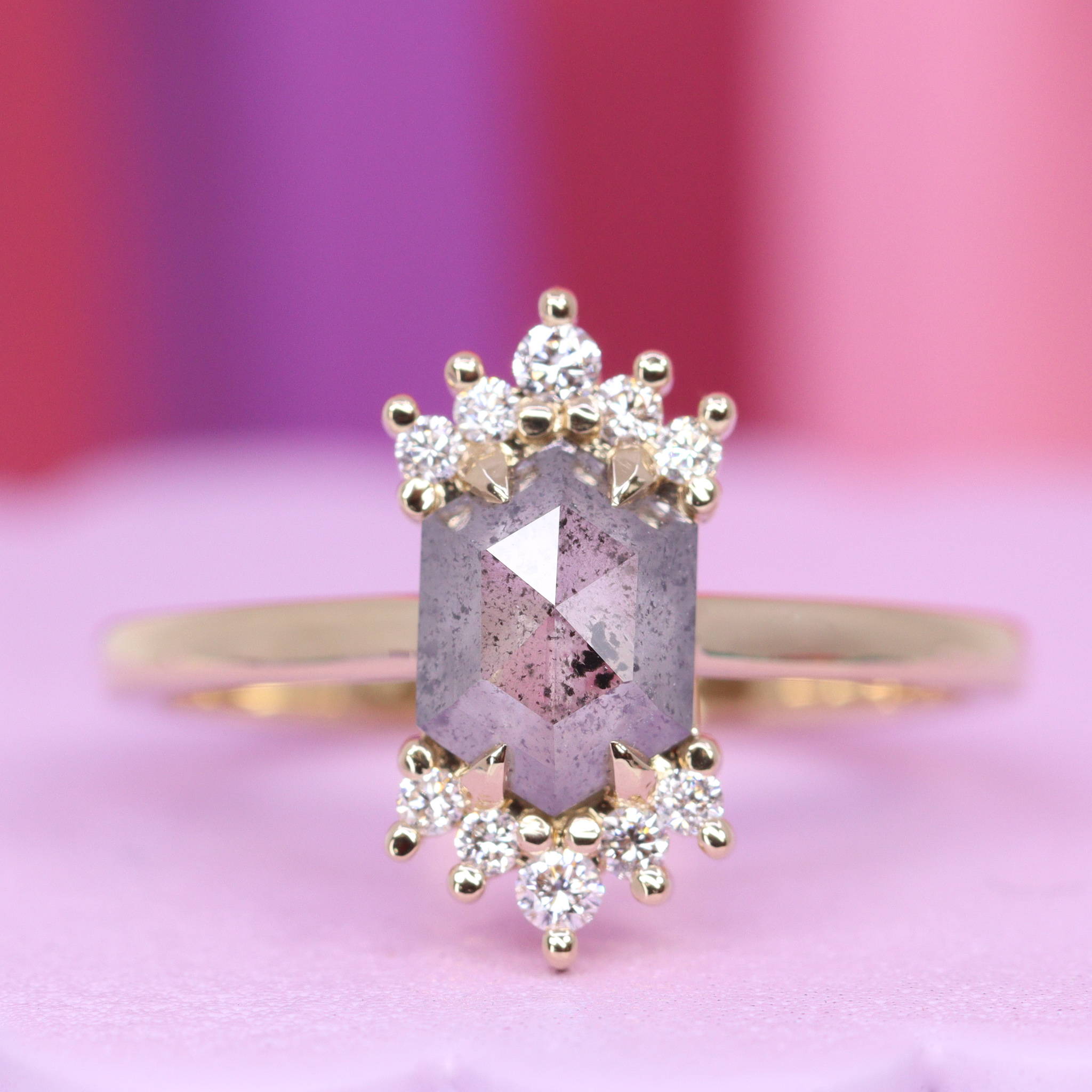 Salt & Pepper Diamond Engagement Rings An Expert's Guide Jessica