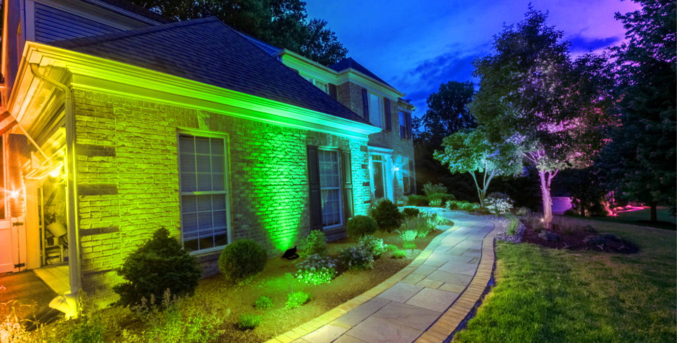 Driveway Color Changing Wall Washer Lights