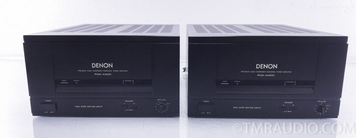 Denon POA-4400 Mono Power Amplifiers; Pair (10028)