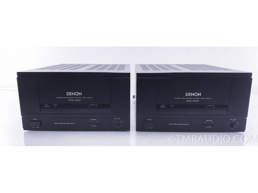 Denon POA-4400 Mono Power Amplifiers; Pair (10028)