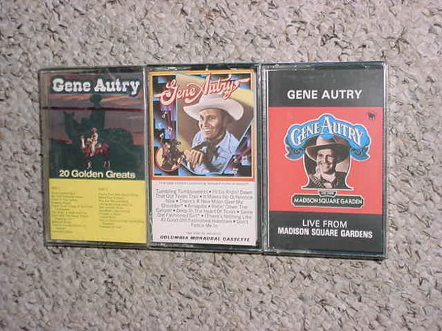 SEALED NEW Gene Autry  - lot of 3 cassette audio tapes