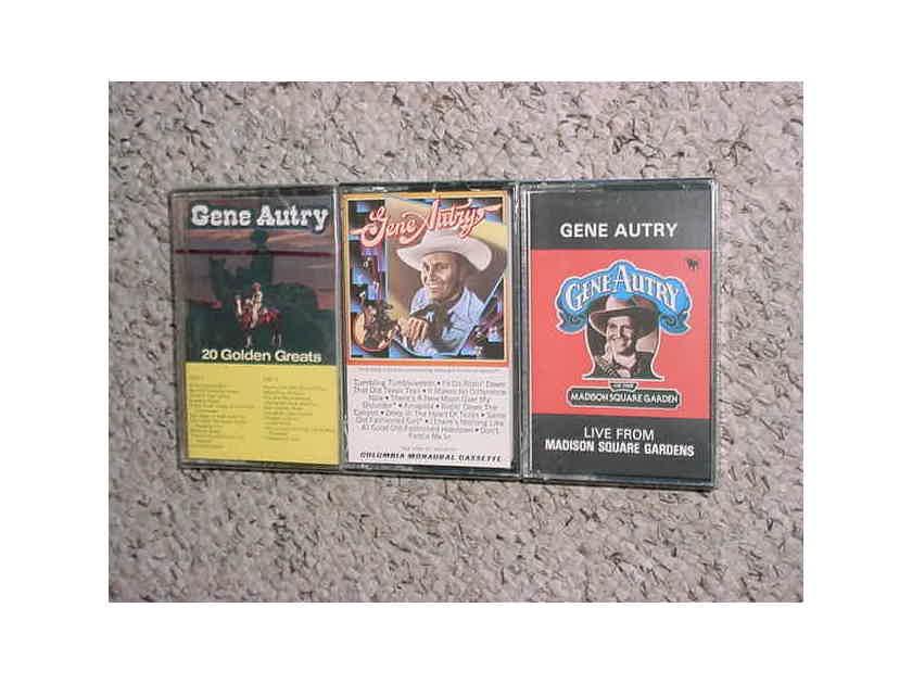 SEALED NEW Gene Autry  - lot of 3 cassette audio tapes