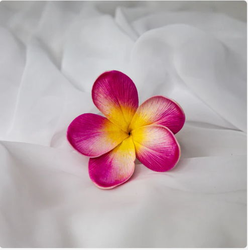 Orchid Frangipani Flowerhead (6 Pack)- Realistic Artificial Flowers - Image 5