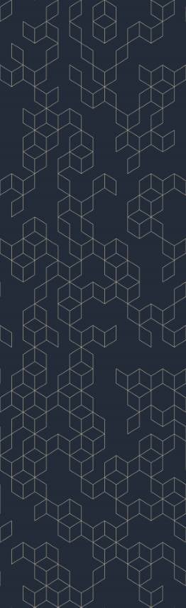 Blue & Cream Modern Geometric Designer Wallpaper pattern image