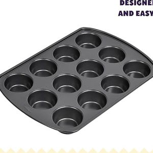 Wilton Perfect Results Premium Non-Stick Cupcake Pan, 12-Cup Muffin Tin, Steel Baking Supplies