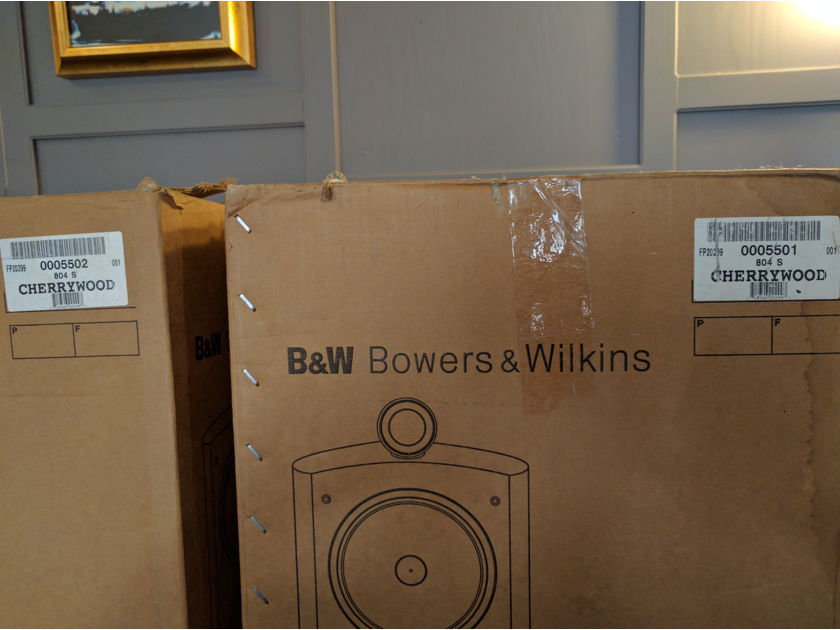 Bowers and Wilkins 804S B&W 804 S Pair in Cherrywood