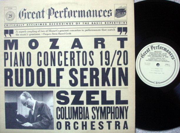 CBS / SERKIN-SZELL, - Moazrt Piano Concertos No.19 & 20...