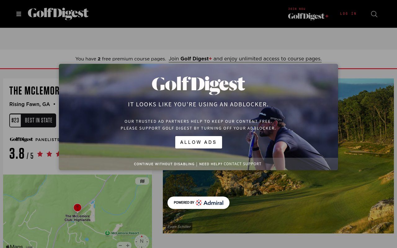 Golf Digest, McLemore Named a Top 50 Premier Golf Resort in America