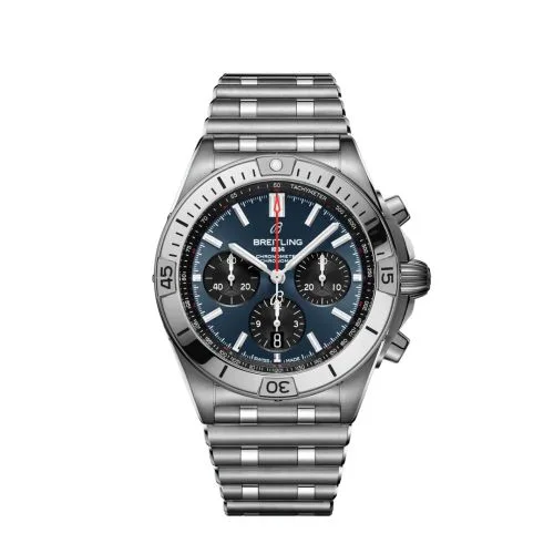 Chronomat B01 42 Stainless Steel / Blue / Rouleaux