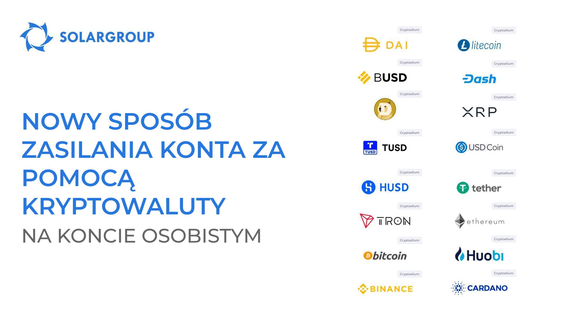 Nowy sposób zasilania konta kryptowalutą na koncie osobistym