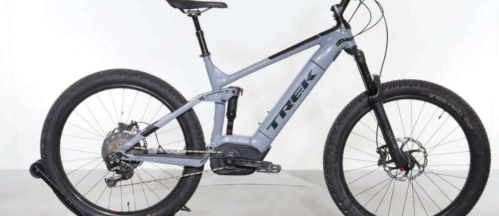 a Trek Powerfly FS 7 Plus full suspension electric mountain bike