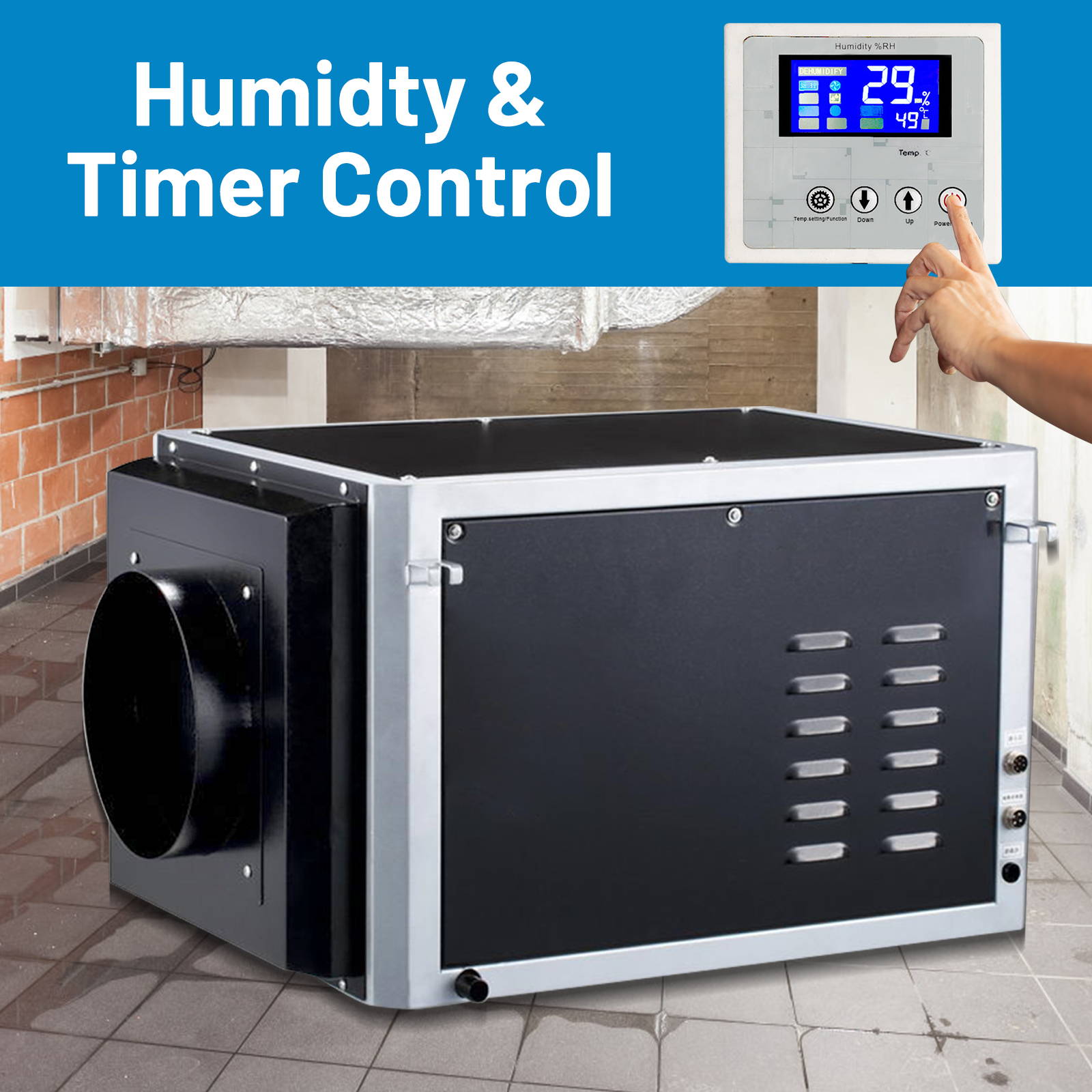 time remote control commercial dehumidifier-blvedeep DK145