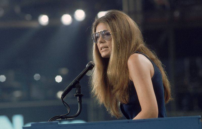 Gloria Steinem speaking at Democratic National Convention in 1972.