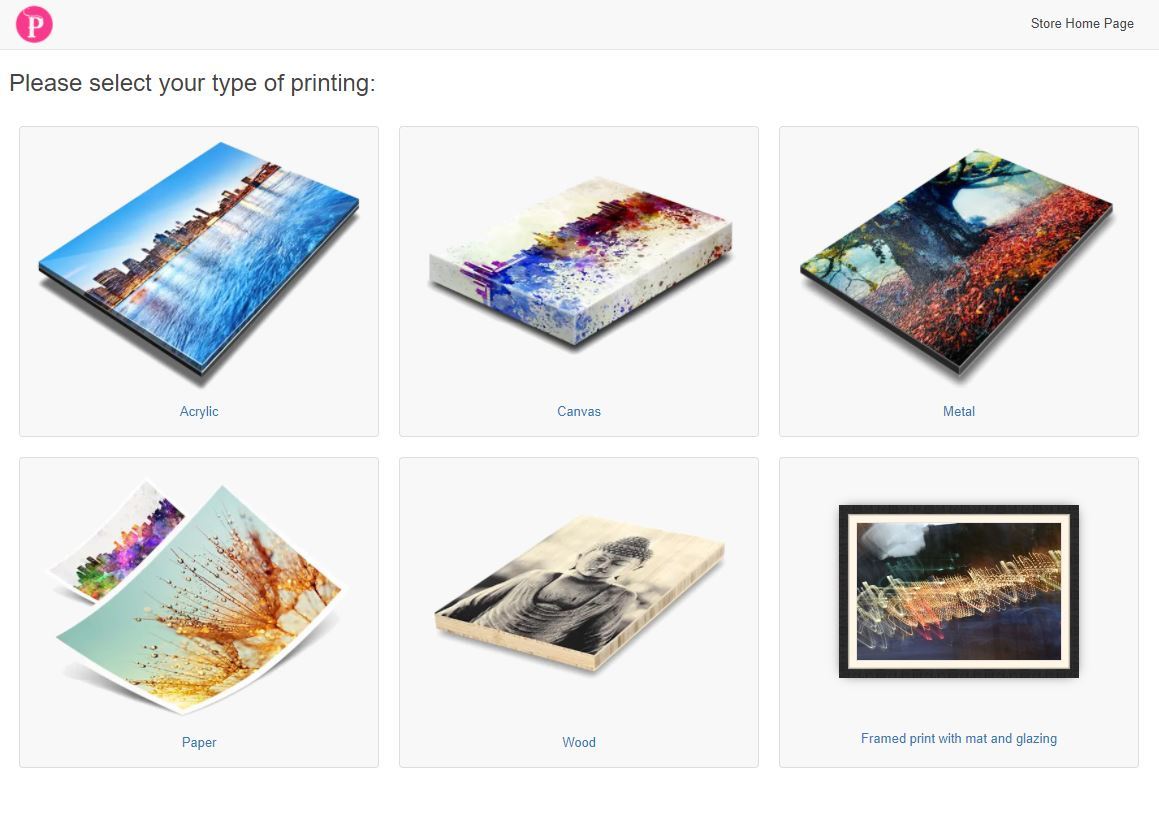 Choose from one of our print products below