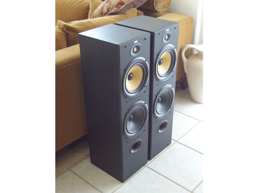 B&W / Bowers & Wilkins DM603 / DM 603 Bi-Wire / Bi--Amp Beautiful Audiophile Speakers in Black Ash