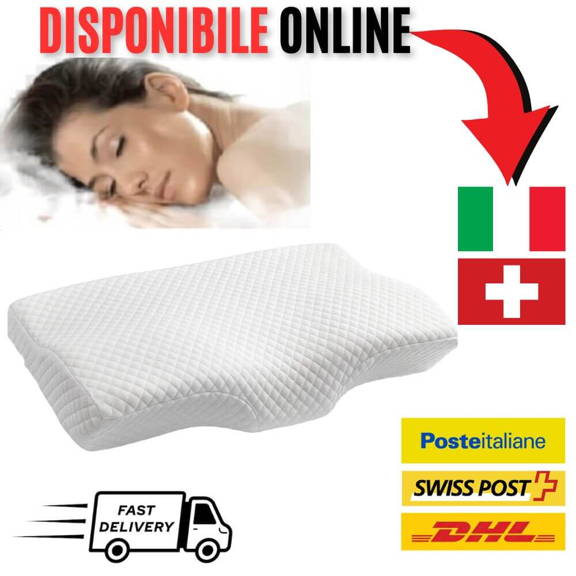 Oreiller Orthopédique, Oreiller Cou, Coussin Memoire de Forme, Oreiller Cervical, Oreiller Therapeutique