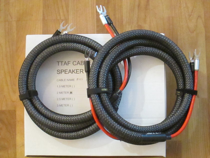 for B&W Bowers & Wilkins SPEAKER CABLE TTAF High Purity Silver copper 2.5 M pair
